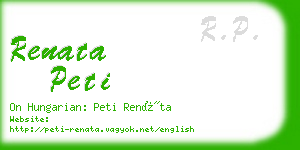 renata peti business card